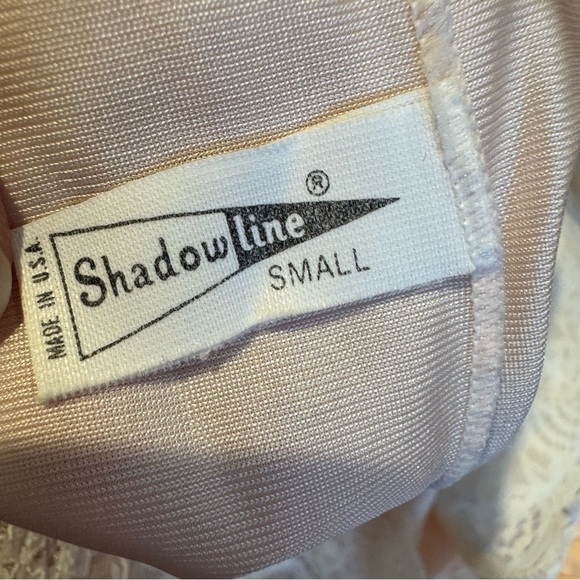 Vintage Shadowline Pink Nightgown With Lace & Pink Flowers Whimsical Small - Picture 5 of 9